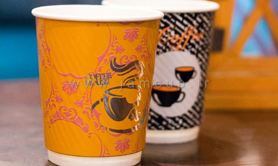 لیوان کرکره ای چاپ دار