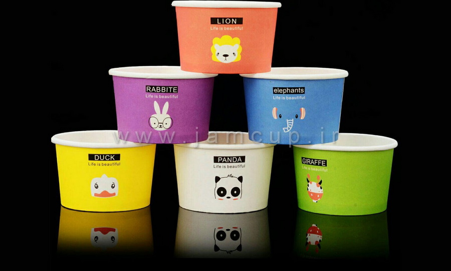 کاسه کاغذی بستنی