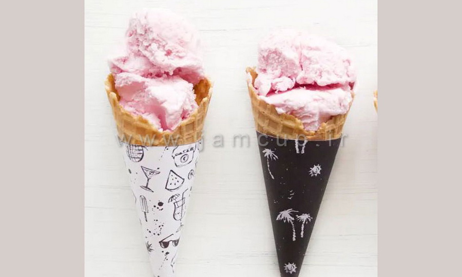 قیف کاغذی بستنی