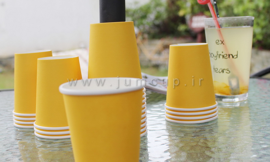 لیوان یکبار مصرف کاغذی تک جداره