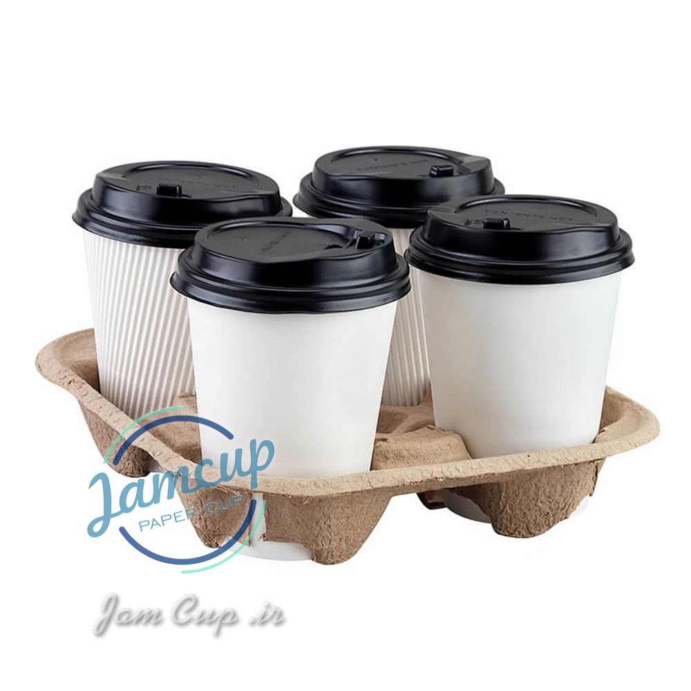 هولدر لیوان کاغذی تخم مرغی چهارتایی